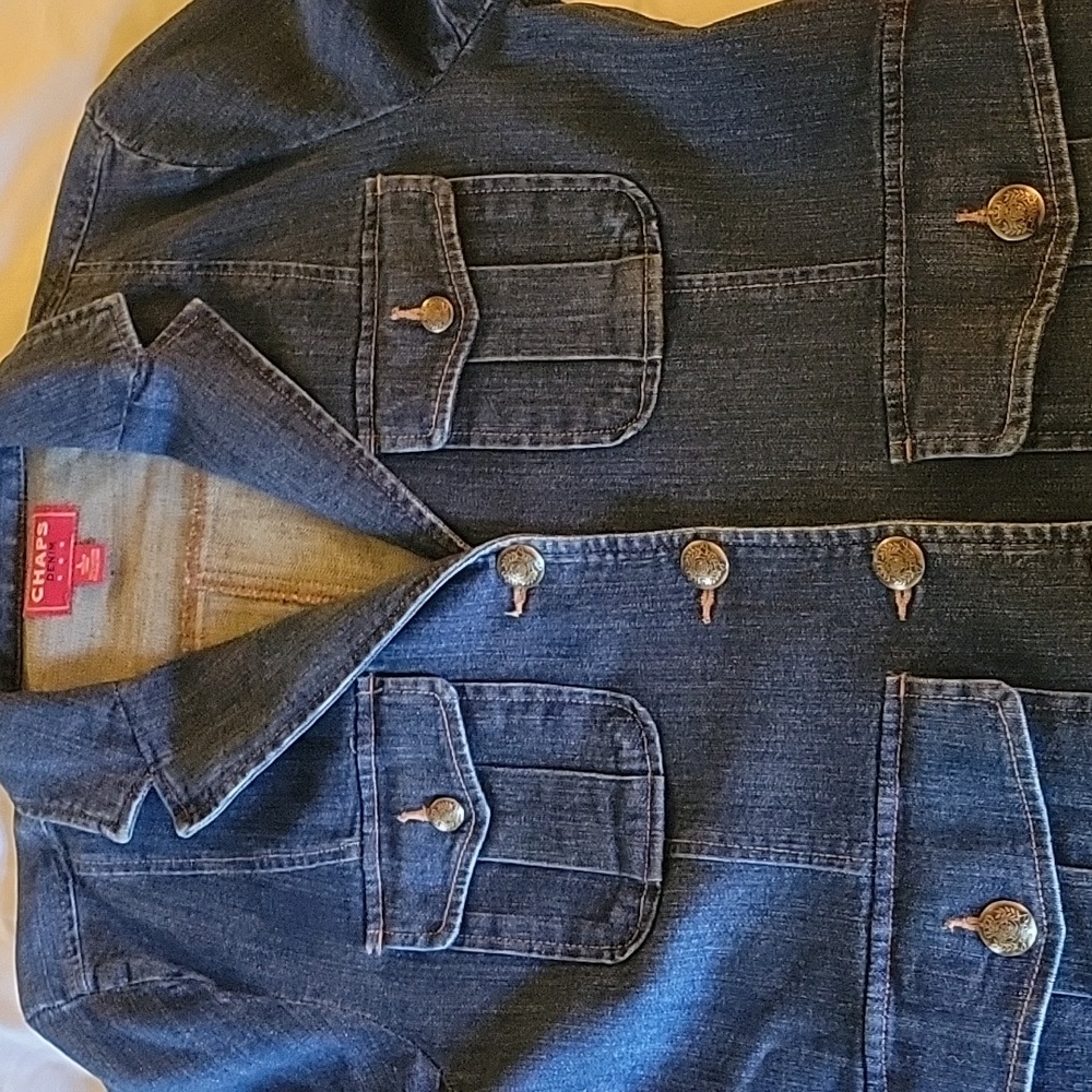 Chaps Jean jacket/blazer - Picture 3 of 8